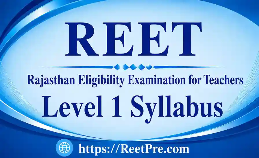 REET Level 1 Syllabus 2026 PDF Download